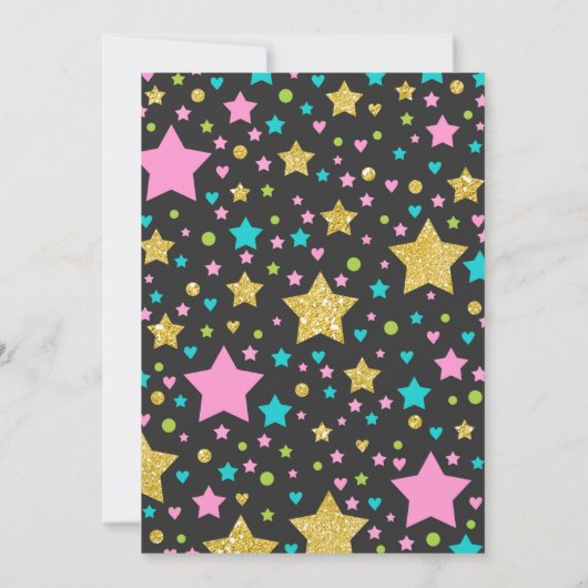 Unicorn en Dragon Birthday Invitation Siblings Kaart (Achterkant)