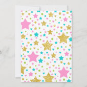 Unicorn en Dragon Birthday Invitation Siblings Kaart (Achterkant)