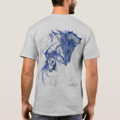 Unicorn en Dragon Hugging T-shirt (Achterkant)