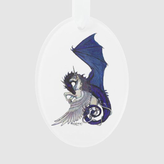 Unicorn en Dragon Ornament (voorkant)