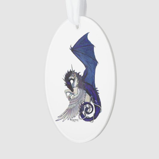 Unicorn en Dragon Ornament (voorkant)