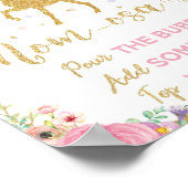 Unicorn en Fairy Baby shower Mimosa Bar Poster (Hoek)