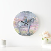 Unicorn en Fairy Fantasy Wall Clock Grote Klok (Huis)