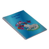 Unicorn en Flowers op maat Notitieboek (Rechterzijde)