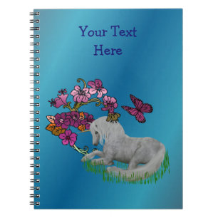 Unicorn en Flowers op maat Notitieboek