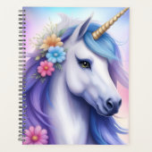 Unicorn en Flowers Planner (Voorkant)
