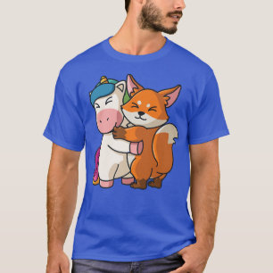 Unicorn en Fo Cute Animals voor vrouwen T-shirt
