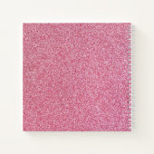 Unicorn en Glitter Sketchbook Notitieboek (Achterkant)