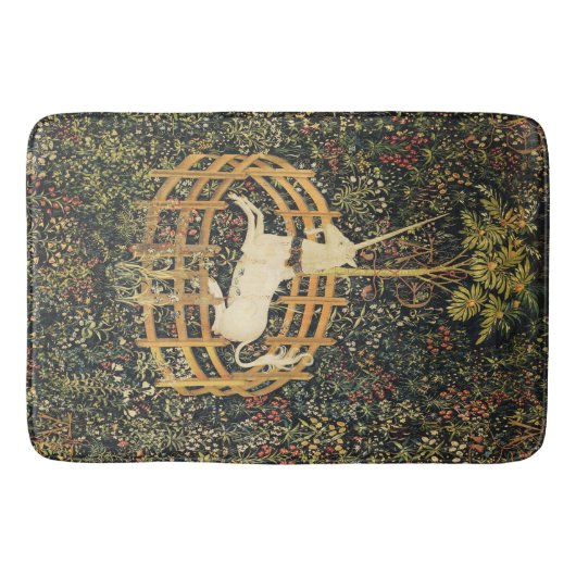UNICORN EN GOTHISCHE FANTASSTROMEN, FLORAAL MOTIFS BADMAT (Voorkant)