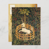 UNICORN EN GOTHISCHE FANTASSTROMEN, FLORAAL MOTIFS BRIEFKAART (Voorkant / Achterkant)
