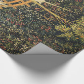 UNICORN EN GOTHISCHE FANTASSTROMEN, FLORAAL MOTIFS CADEAUPAPIER (Hoek)