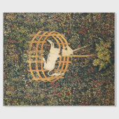 UNICORN EN GOTHISCHE FANTASSTROMEN, FLORAAL MOTIFS CADEAUPAPIER (Vlak)