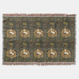 UNICORN EN GOTHISCHE FANTASSTROMEN, FLORAAL MOTIFS DEKEN