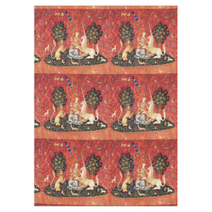 UNICORN EN GOTHISCHE FANTASSTROMEN, FLORAAL MOTIFS TAFELKLEED