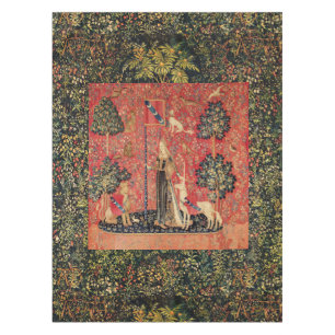 UNICORN EN GOTHISCHE FANTASSTROMEN, FLORAAL MOTIFS TAFELKLEED