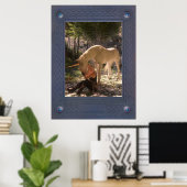 Unicorn en Guinevere Poster (Thuiskantoor)