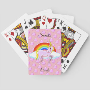 Unicorn- en hartenspeelkaarten speelkaarten