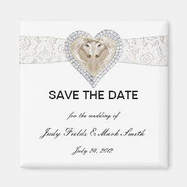 Unicorn en Lace sparen de Datum Magnet