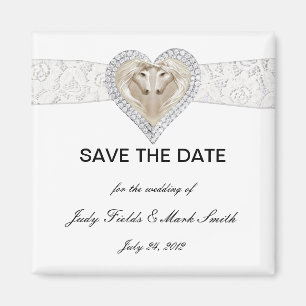 Unicorn en Lace sparen de Datum Magnet