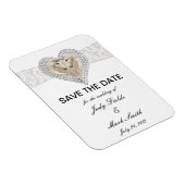 Unicorn en Lace sparen de Datum Magnet Magneet (Rechterzijde)