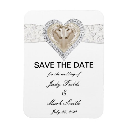 Unicorn en Lace sparen de Datum Magnet Magneet (Verticaal)