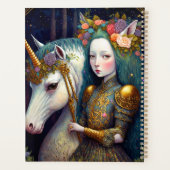 Unicorn en Lady Fantasy Art Planner (Achterkant)