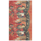 UNICORN EN LADY PLAYING ORGAN, DIEREN Rood groen T Tafelkleed (Voorkant)