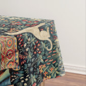 UNICORN EN LADY PLAYING ORGAN, DIEREN Rood groen T Tafelkleed (Voorbeeld)