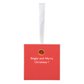 UNICORN EN LADY SPELEN ORGAN Rood kerstfeest Ornament (Rechts)