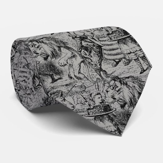 Unicorn en Lion Stropdas (Opgerold)