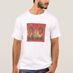 Unicorn en Maiden Medieval Tapestry Afbeelding T-shirt