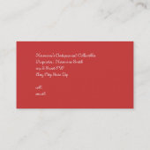 Unicorn en Maiden Medieval Tapestry Afbeelding Visitekaartje (Achterkant)