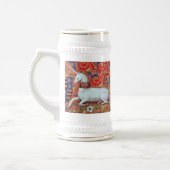 UNICORN EN MEDIEVAL FANTASY FLOWERS, FLORAL MOTIFS BIERPUL (Links)