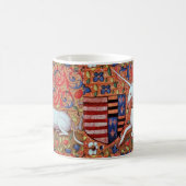 UNICORN EN MEDIEVAL FANTASY FLOWERS, FLORAL MOTIFS KOFFIEMOK (Center)