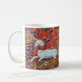 UNICORN EN MEDIEVAL FANTASY FLOWERS, FLORAL MOTIFS KOFFIEMOK (Links)