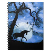 Unicorn en Moon Notitieboek (Voorkant)