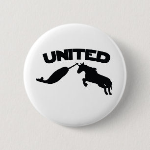 Unicorn en Narwhal Ronde Button 5,7 Cm