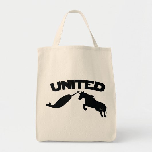 Unicorn en Narwhal Tote Bag (Voorkant)