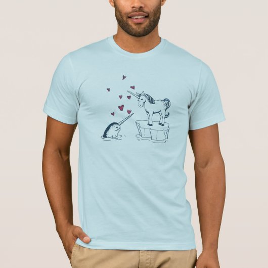 Unicorn en Narwhal, True Love T-shirt (Voorkant)