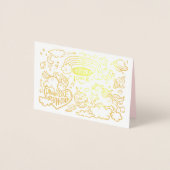 Unicorn en Pony Birthday Kaart (Voorkant)