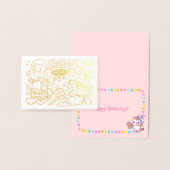 Unicorn en Pony Birthday Kaart (Display)