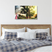 Unicorn en Princess Canvas Afdruk (Insitu (Slaapkamer))