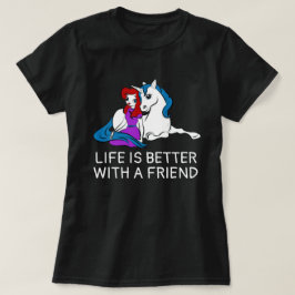 Unicorn en Princess grappig T-shirt