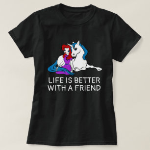 Unicorn en Princess grappig T-shirt
