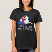 Unicorn en Princess grappig T-shirt (Voorkant)