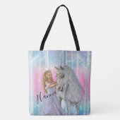 Unicorn en Princess Tote Bag (Voorkant)