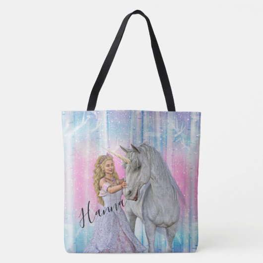 Unicorn en Princess Tote Bag (Voorkant)