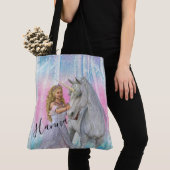 Unicorn en Princess Tote Bag (Dichtbij)