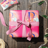 Unicorn en prinses met Castle Letter B Monogram Cadeaupapier