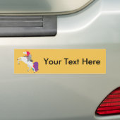 Unicorn en Raccoon Bumpersticker (Op auto)